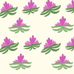 Fototapeta premium seamless pattern with pink flowers