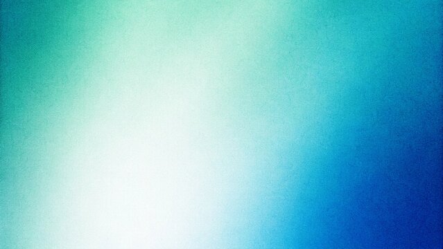 Teal green blue grainy gradient background with glowing noise texture, smooth abstract blend ideal for headers, posters, banners and modern digital design