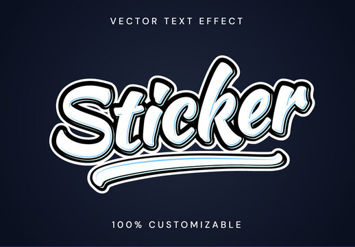 Sticker Text Effect