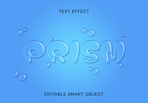Liquid Glass Text Effect