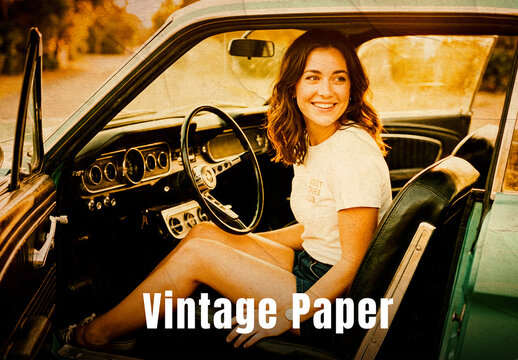 Vintage Paper Photo Effect