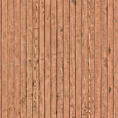 Fototapeta premium Vertical brown wood board texture with natural wood grain, knots, weathered details, and rustic surface patterns.