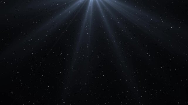 Bright top down sunlight beams with volumetric glow, soft haze, lens flare overlay and premium seamless 4k motion graphics background