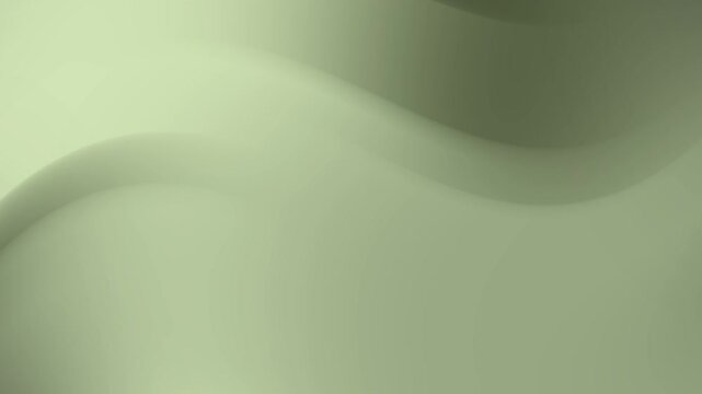 Muted olive green background with smooth S-shape waves, earthy gradient tone. Calm natural mood. Great for eco, military, and outdoor branding. 4K.