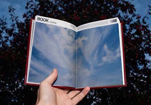 Open Book Mockup