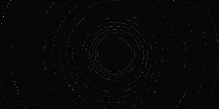 Halftone circular spiral logo set. Circular dotted isolated on the white background. Halftone fabric design.Halftone circle dots texture. Vector design element for various purposes.