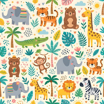 animal seamless pattern