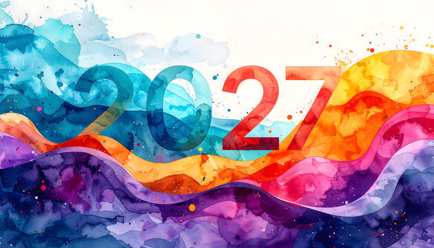 Colorful abstract background with vibrant paint strokes. Artistic design for creative projects.