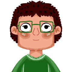 boy with green eyes