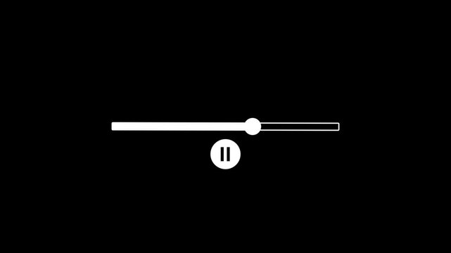 Futuristic Loading Progress Bar 2069 to 2070 Animation, Digital UI Interface, Sci-Fi Progress Indicator, 4K Motion Graphics