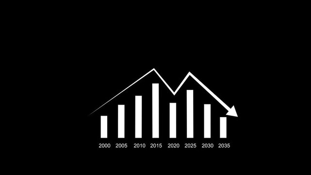 Modern digital business analytics featuring an upward-trending bar chart with a dynamic growth arrow and subtle dotted performance line, representing increasing revenue, financial prosperity, data-dri
