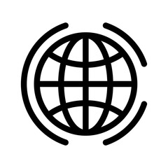 Fototapeta premium Global Energy Map Icon Vector Symbol Design Illustration