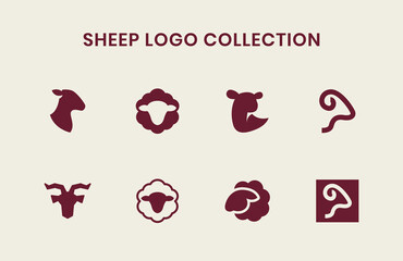 Minimalist Sheep Logo Collection Modern Farm Brand Identity Vector Bundle © 22creative