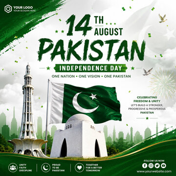 Happy Pakistan Independence Day 14 August Post