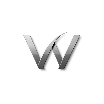 Modern Letter W Logo Design with Geometric Minimalist Brand Identity	
