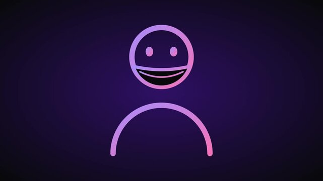 Incognito Ninja Masked Anonymous User Avatar Outline Animation