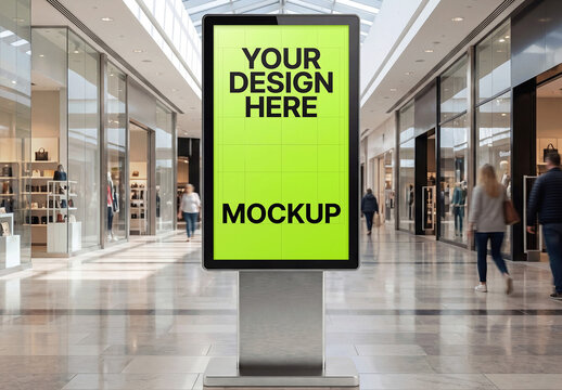 Billboard Shopping Mall Mockup