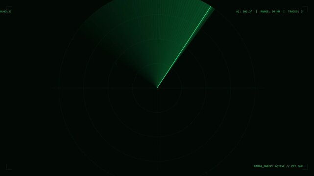 Real Time Radar Sweep Display with Target Detection Interface
