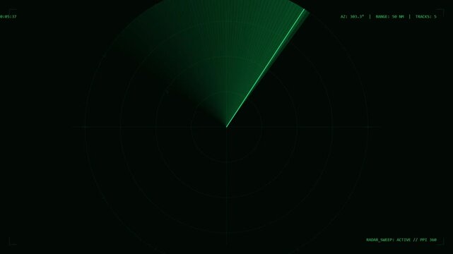 Real Time Radar Sweep Display with Target Detection Interface