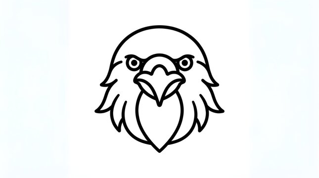 Raven head profile vector illustration