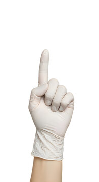 Hand making peace sign gesture