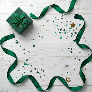 14 august background with ribbon