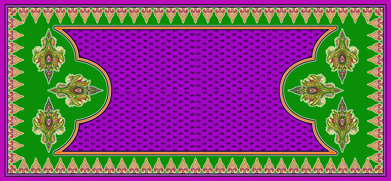 Traditionelle geometrische Rahmen und Hintergrundmuster im Stammes-Stil