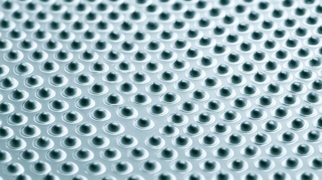 Close-Up Metallic Dimpled Textured Surface Pattern