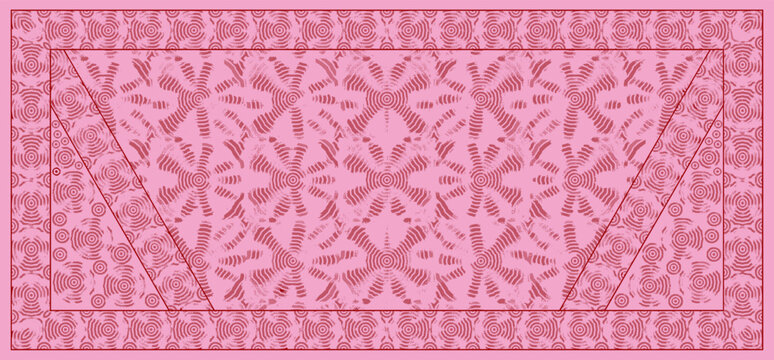 Traditionelle geometrische Rahmen und Hintergrundmuster im Stammes-Stil