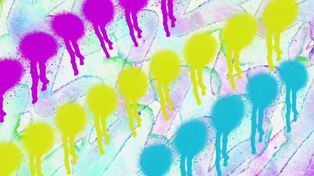 Bright moving background, beautiful animation for design