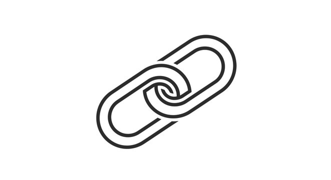 Chain Link Icon Symbol Design.