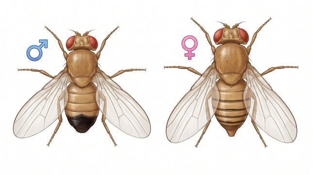 Sexual dimorphism in fruit flies male and female with dimorphism, genetics