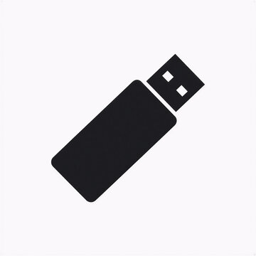 usb flash drive isolated