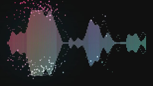 Spectrum Pulse - Procedural Rainbow Audio Visualizer Chroma Key Gre