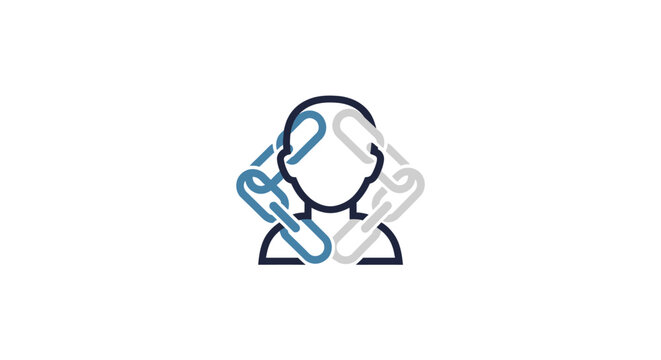 Person with a chain link head.