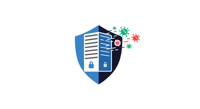 Shield with document and lock icon.