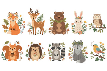 Naklejka premium wild animals collection