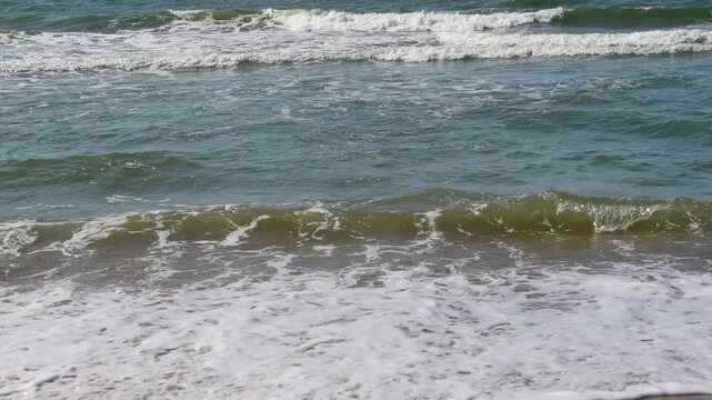 Relaxing beach ocean scene summer landscape