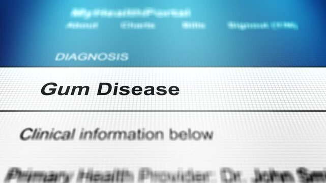 Generic Health Portal with Tooth or Oral Pain - Gum Disease