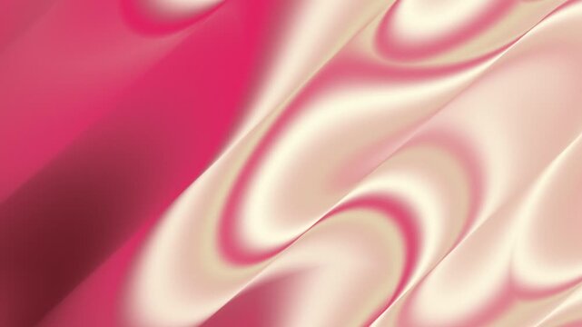 A high-resolution abstract image featuring flowing waves of soft pink and cream silk fabric. The smooth, satin-like texture creates elegant curves and gentle highlights, perfect for luxurious 