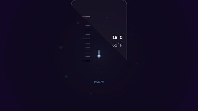 Digital Thermometer Displaying Temperature Change Over Time.