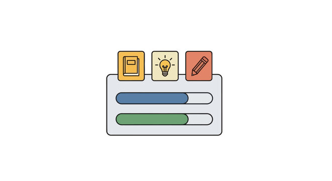 Simple web progress bar interface.