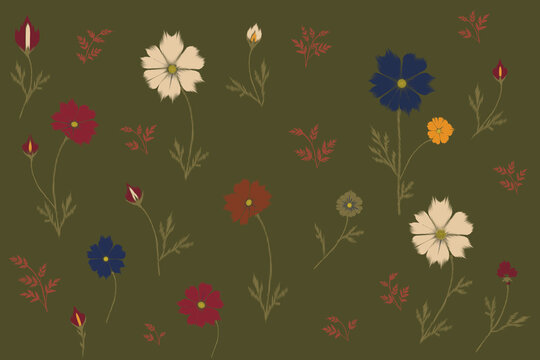 Botanical Painterly Floral Elegance Collection No.003