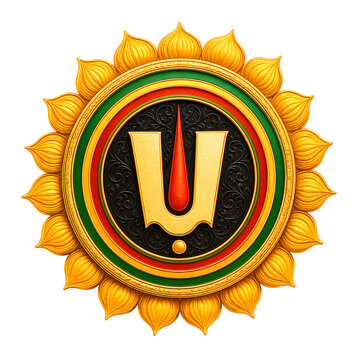 Indian Hindu Religion festival of Lakshmi Puja and Diwali worship with Goddess golden statue of devi Lakshmi or Gajalakshmi for wealth and prosperi