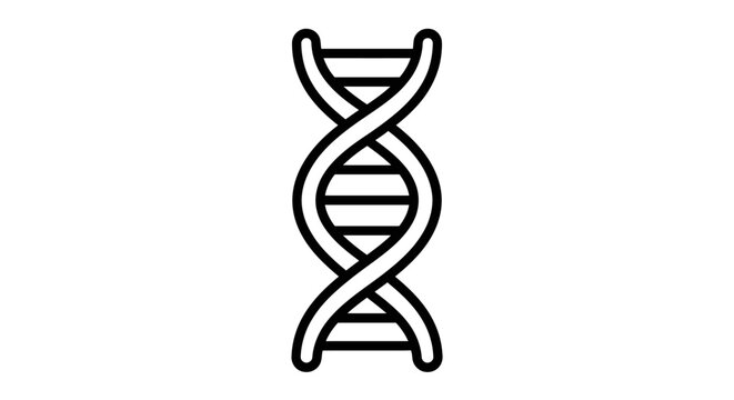DNA Double Helix Vector Icon