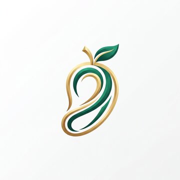 Exquisite Mango Logo Design with a Blend of Nature and Elegance