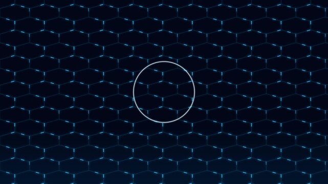 Futuristic Hexagonal Energy Forcefield Background