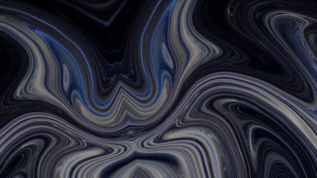 Monochrome Neon Fluid Flow Seamless Loop Motion Background