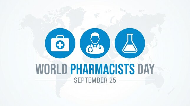 World pharmacists day vector illustration