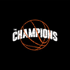 Vector illustration basketball sport the champions © pnslabs